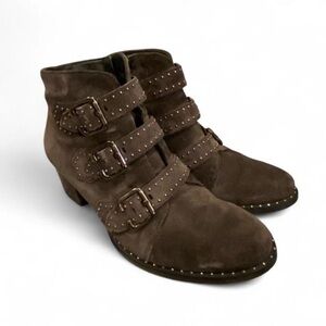 Paul Green Dark Brown Ankle Boots SIZE 3.5